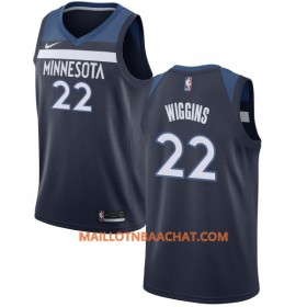 Maillot NBA Minnesota Timberwolves Andrew Wiggins 22 Nike 2017-18 Navy Swingman - Homme